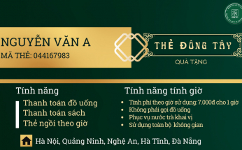 Trao gửi món quà ý nghĩa với thẻ Đông Tây